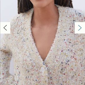 Anthropologie Maeve Twinkle Cropped Cardigan
